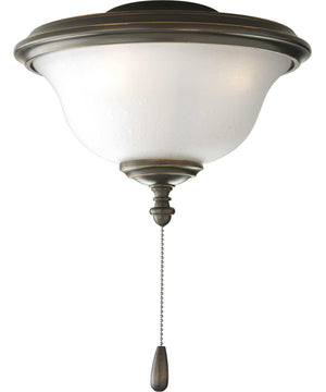 AirPro 2-Light Indoor/Outdoor Ceiling Fan Light Antique Bronze