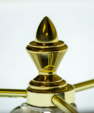 Polished Brass Acorn Lamp Finial 1"h