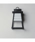 Shutters 1-Light Small Outdoor Wall Sconce Black