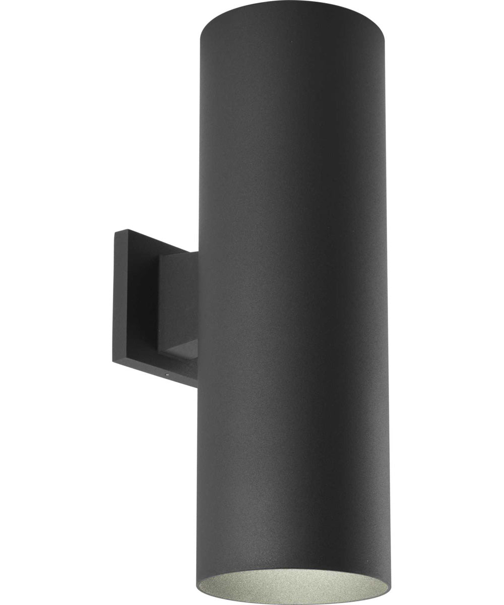 6" Outdoor Up/Down Wall Cylinder Black