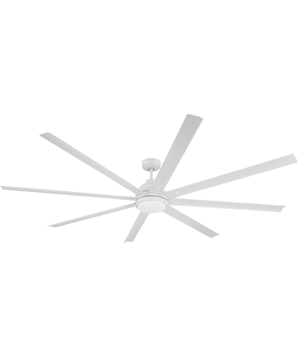 Rush 84" 1-Light Ceiling Fan (Blades Included) White