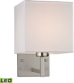 7"W Sconces 1-Light LED Wall Sconce Brushed Nickel