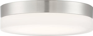 11"W Pi 1-Light LED Close-to-Ceiling Brushed Nickel