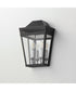 Oxford Outdoor 2-Light Wall Sconce Black