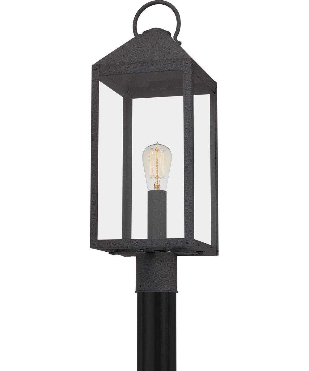 Thorpe Large 1-light Outdoor Post Light Mottled Black