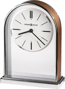 7"H Milan Tabletop Clock Polished Chrome