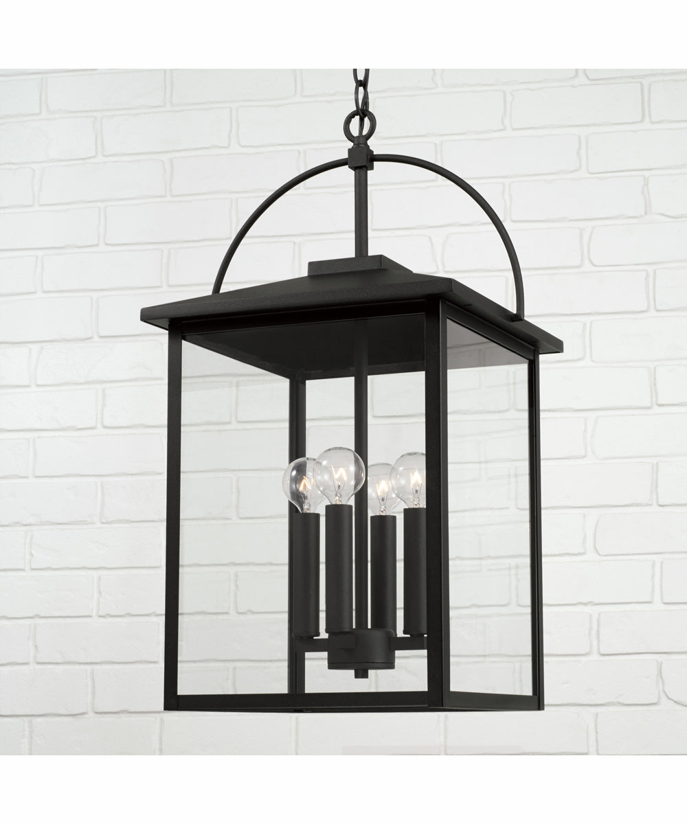 Bryson 4-Light Outdoor Hanging-Lantern Black