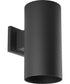 6" LED Outdoor Wall Cylinder Black