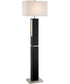 Moulton 2-Light Floor Lamp W/Led Night Black/Fabric Shade