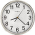12"H Hamilton Wall Clock Polished Silver Tone