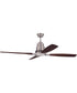 60" Ricasso 1-Light Ceiling Fan Brushed Polished Nickel