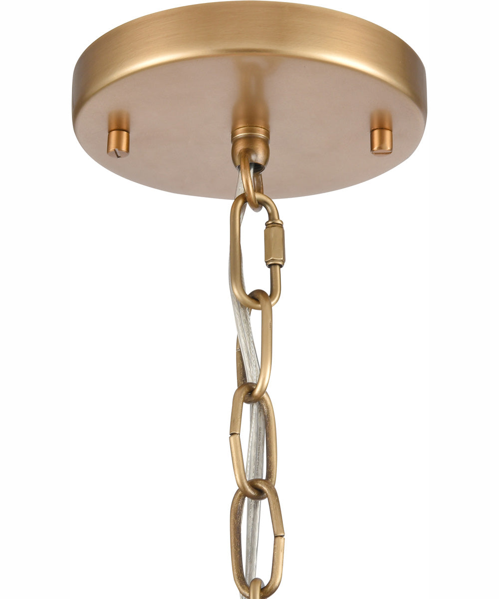 Cecil 16'' Wide 4-Light Semi Flush Mount - Natural Brass