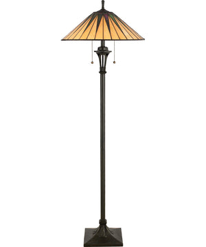 Gotham Medium 2-light Floor Lamp Vintage Bronze