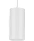 6"  Outdoor Aluminum Cylinder Cord-Mount Hanging Light White