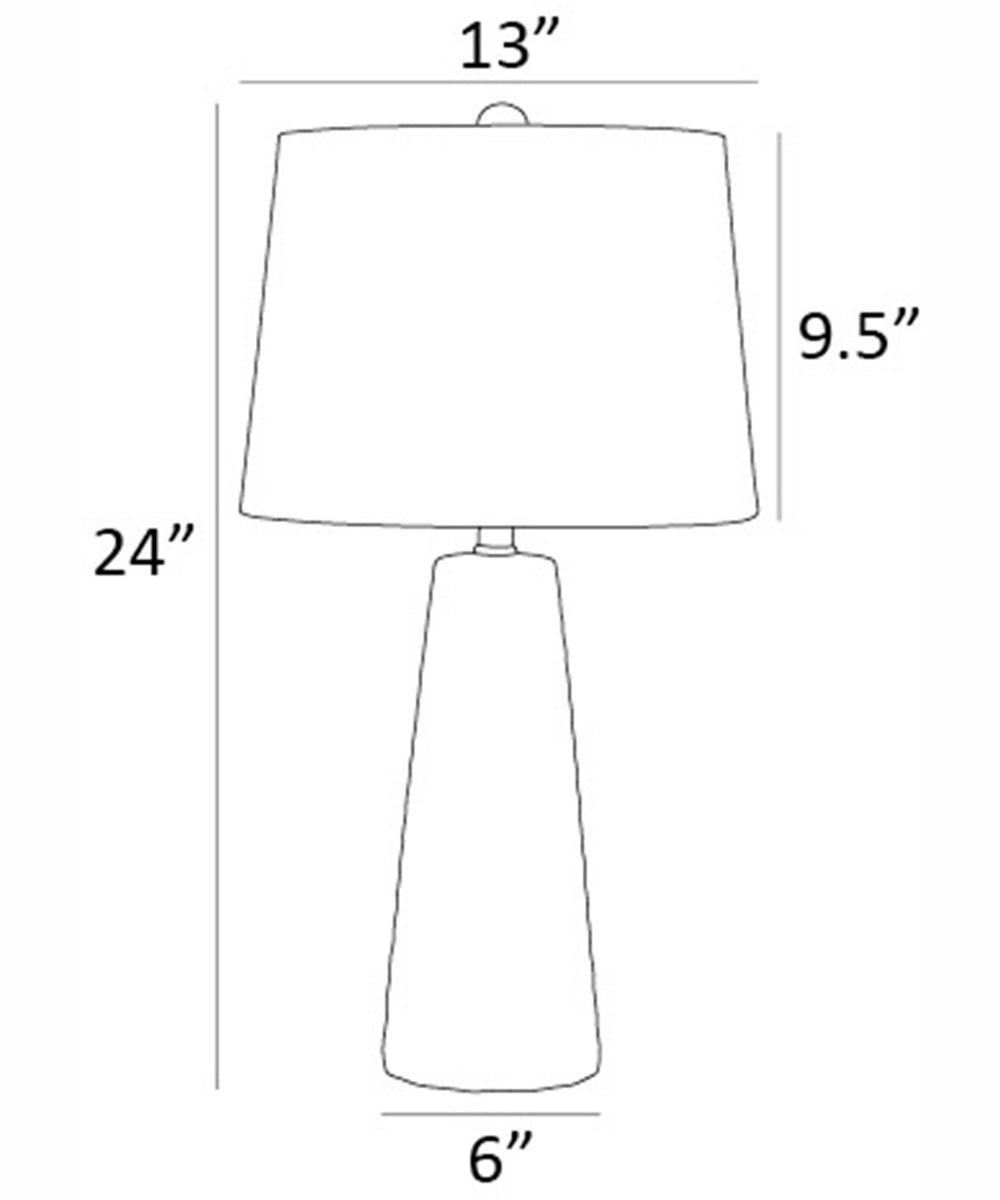 Muriel 2-Light 2 Pack-Table Lamp Black Ceramichrome/ White Linen