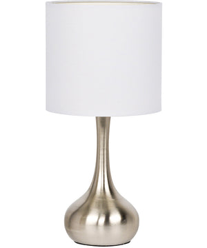 1-Light Table Lamp Brushed Polished Nickel