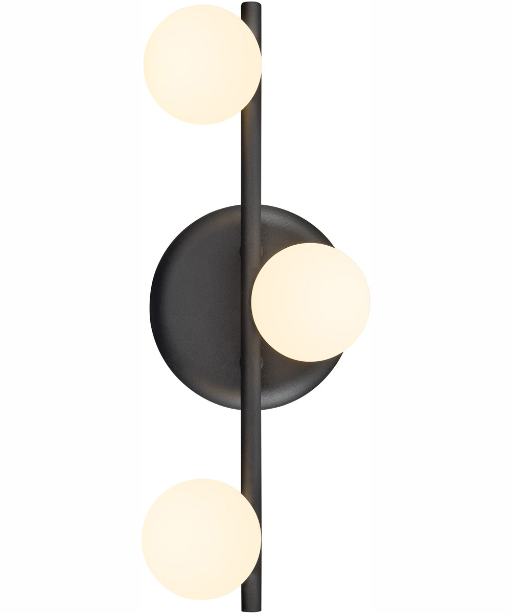 Roxbury 14.5'' Wide 3-Light Integrated LED Vanity-Light - Charcoal Black