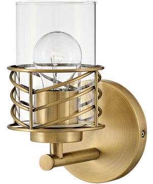 Della 1-Light Single Light Vanity in Lacquered Brass