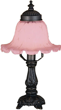 13"H Bell Pink Mini Lamp