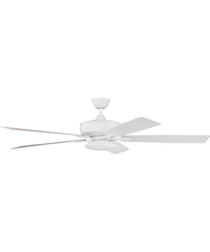 Super Pro 112 Slim Light Kit 1-Light Specialty Ceiling Fan (Blades Included) White