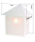 11"H Artisan 1-Light LED Textured White Pocket Outdoor Wall Light