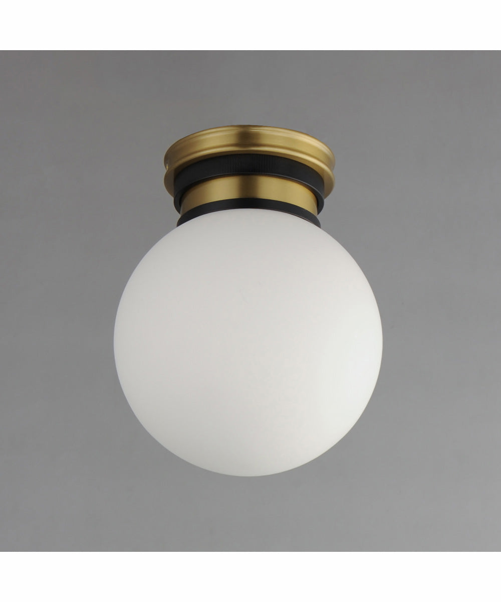 San Simeon 1-Light LED Flush Mount Black / Natural Aged Brass