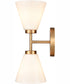 Houghton 15'' High 2-Light Vanity-Light - Brushed Gold