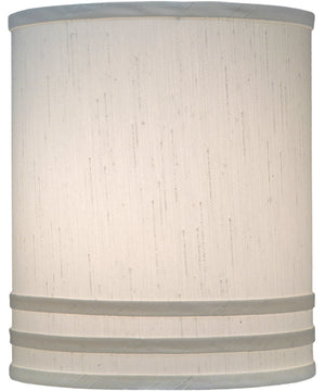 10x10x12 Global White with Horizontal Cylinder Hardback Lampshade