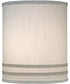 10x10x12 Global White with Horizontal Cylinder Hardback Lampshade