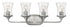 30"W Thistledown 4-Light Bath Four Light in Brushed Nickel with Clear