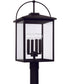 Bryson 4-Light Outdoor Post-Lantern Black