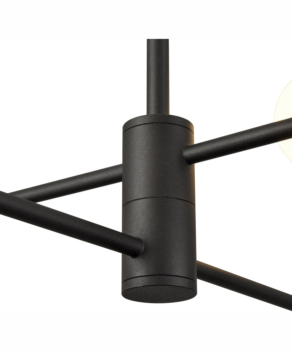 Roxbury 36'' Wide 8-Light Integrated LED Linear Chandelier - Charcoal Black