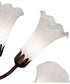 24" Wide White Tiffany Pond Lily 7 Light Chandelier