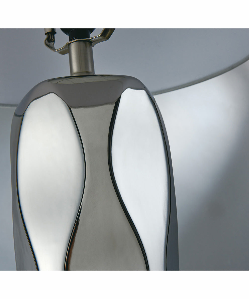 Odelia 2-Light 2 Pack-Table Lamp Chrome Ceramichrome/ White Linen