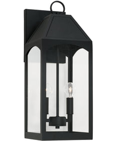 Burton 2-Light Outdoor Wall-Lantern Black