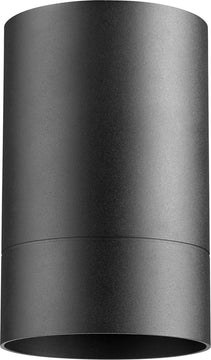 4"W Cylinder 1-light Ceiling Flush Mount Noir