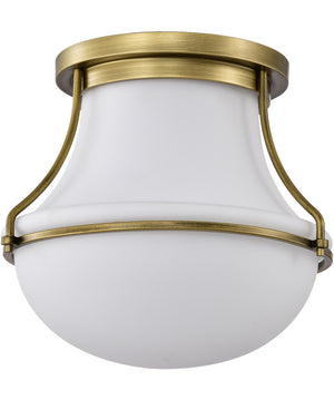 Valdora 1-Light Close-to-Ceiling Natural Brass