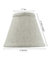 6"W x 5"H Textured Oatmeal Chandelier Lamp Shade -