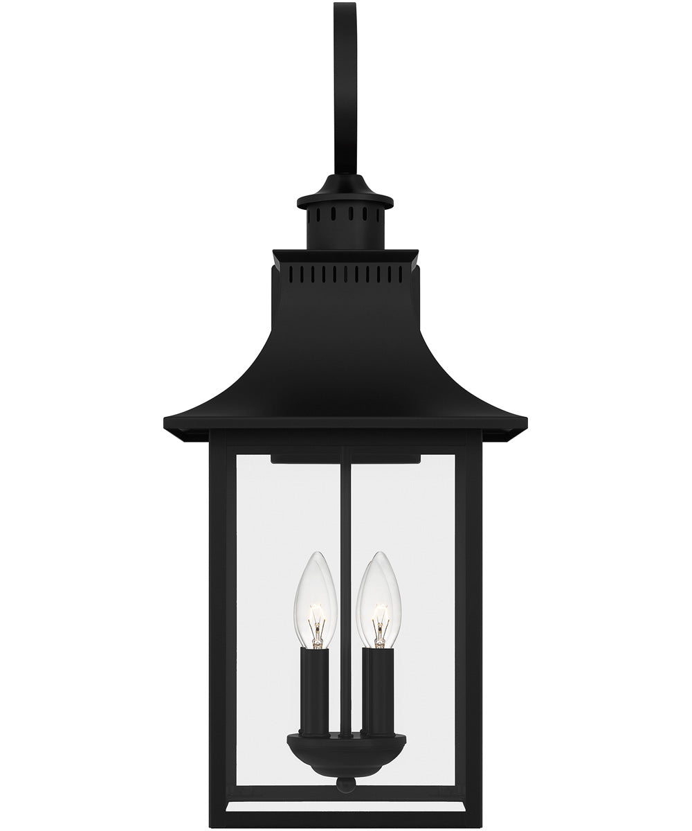 Chancellor Extra Large 4-light Outdoor Wall Light Mystic Black