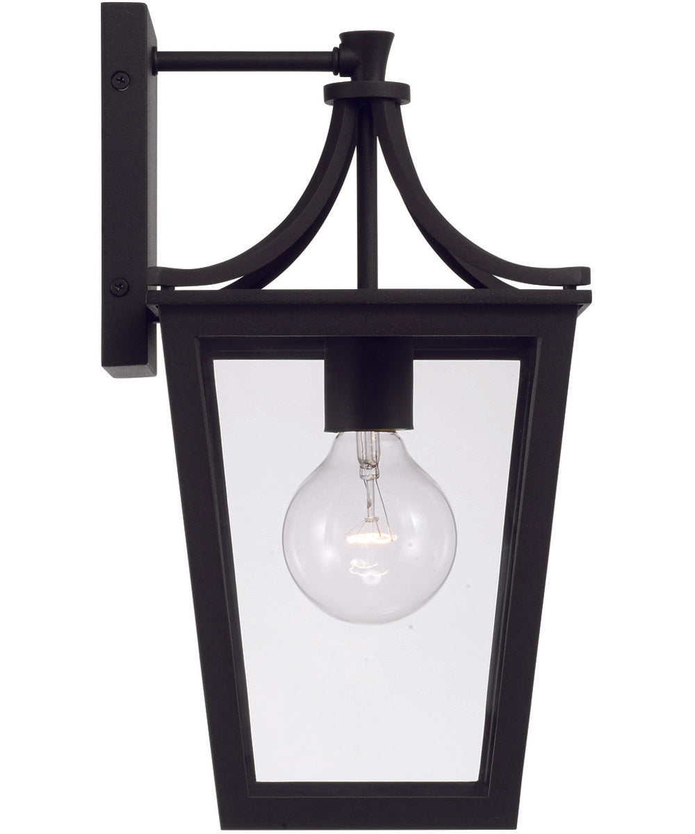Adair 1-Light Outdoor Wall-Lantern Black