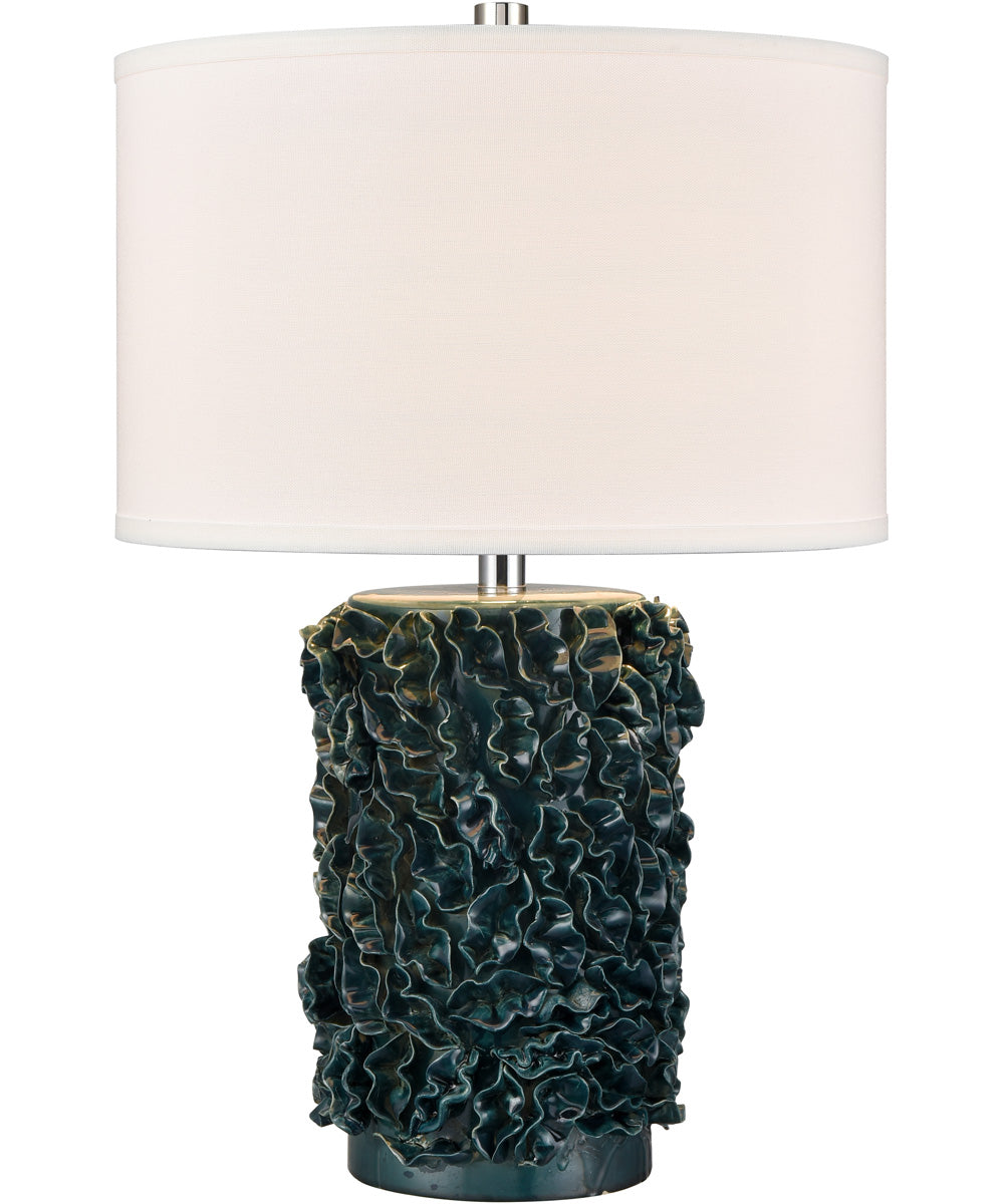 Larkin 25'' High 1-Light Table Lamp - Green Glazed