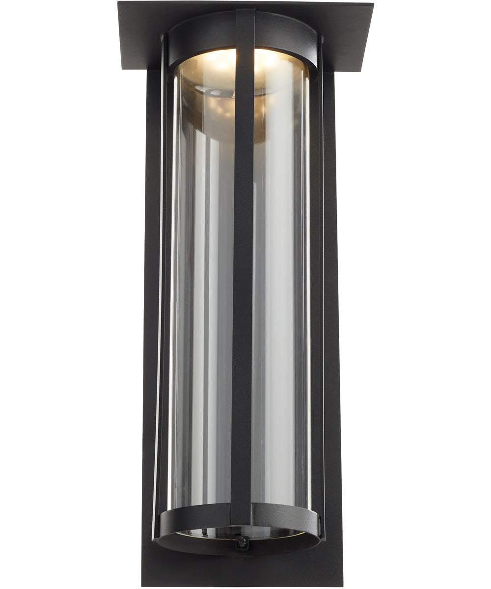 Abram 1-light LED Outdoor Wall Lantern Textured Black