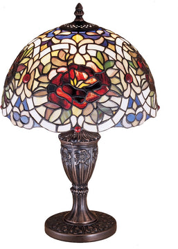 18"H Renaissance Rose Accent Lamp.605