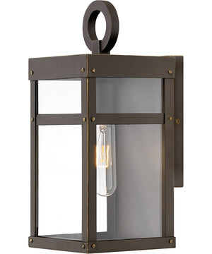 Porter 1-Light Extra Small Outdoor Wall Mount Lantern in Oil Rubbed Bronze