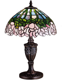 18"H Cabbage Rose Accent Lamp