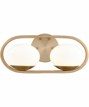 Wallace 14.25'' Wide 2-Light Integrated LED Vanity-Light - Brushed Gold