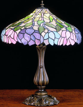 20"H Wisteria  Tiffany Table Lamp