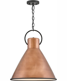 Winnie 1-Light Medium Pendant in Antique Copper