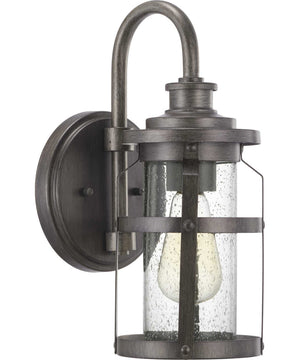 Haslett 1-Light Small Wall Lantern Antique Pewter