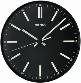 Black Wall Clock White Markers